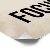Konzentration aufs Ziel Poster (Ecke)