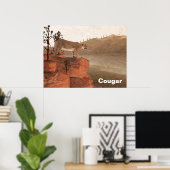 Konzentration - Cougar Poster (Heimbüro)