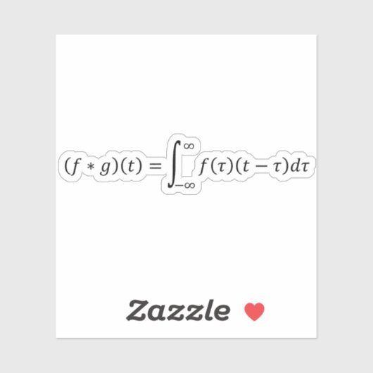 Konzentrationsprodukt von zwei Funktionen Aufkleber (Blatt)