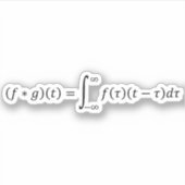 Konzentrationsprodukt von zwei Funktionen Aufkleber (Vorderseite)