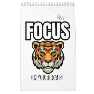Konzentriere dich auf dein Ziel Tiger-Shirt Moti Kalender
