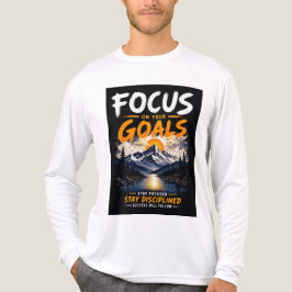 Konzentriere dich auf deine Ziele Motivierend Tri-Blend Shirt