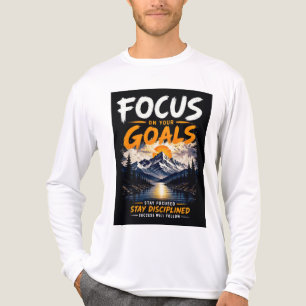 Konzentriere dich auf deine Ziele Motivierend Tri-Blend Shirt