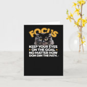 Konzentrieren Sie Ihre Augen auf das Ziel, nicht w Karte (Gelbe Blume)