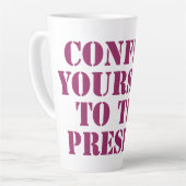 Konzentrieren Sie sich auf das aktuelle motivieren Milchtasse (Linke Ecke)