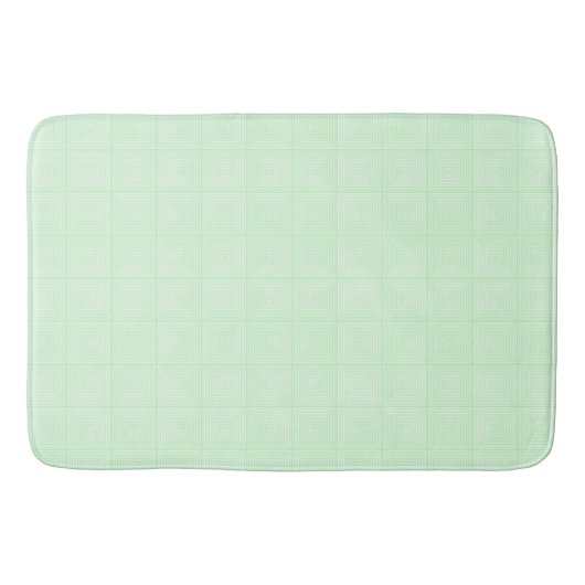 Konzentrierte Baby Green Squares Badematte (Vorderseite)