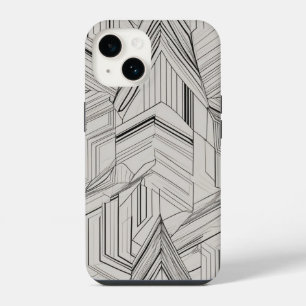 Konzentrierte Dreiecke-Linie Art iPhone 14 Hülle