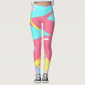 Konzentrierte Farbblöcke Abstrakte Leggings (Vorderseite)