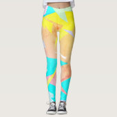 Konzentrierte Farbblöcke Abstrakte Leggings (Vorderseite)