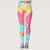 Konzentrierte Farbblöcke Abstrakte Leggings (Vorderseite)