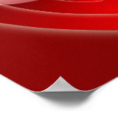 Konzentrierte Herz-Leinwand Poster (Ecke)