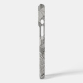 Konzentrierte Hexagons-Linie Art Case-Mate iPhone Hülle (Rückseite / Links)