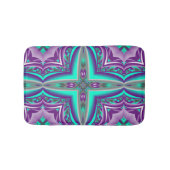 Konzentrierte Kreise bis zum Abstrakten Punkt Badematte (Vorderseite)