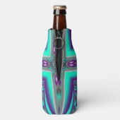 Konzentrierte Kreise bis zum Abstrakten Punkt Flaschenkühler (Flasche Rückseite)