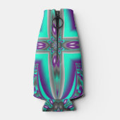 Konzentrierte Kreise bis zum Abstrakten Punkt Flaschenkühler (Rückseite)