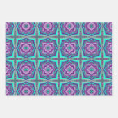 Konzentrierte Kreise bis zum Abstrakten Punkt Geschenkpapier Set (Vorderseite 3)