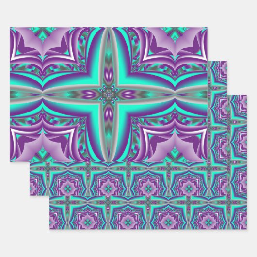 Konzentrierte Kreise bis zum Abstrakten Punkt Geschenkpapier Set (Set)