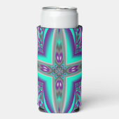 Konzentrierte Kreise bis zum Abstrakten Punkt Selters Dosenkühler (Seltzer Vorderseite)