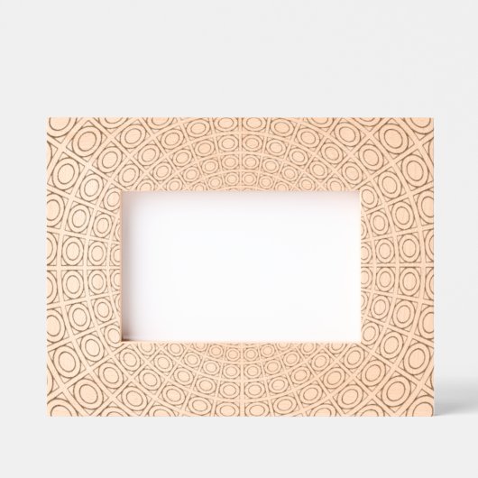 Konzentrierte Kreise Design Etted Picture Frame Geätzte Rahmen (Vorderseite)