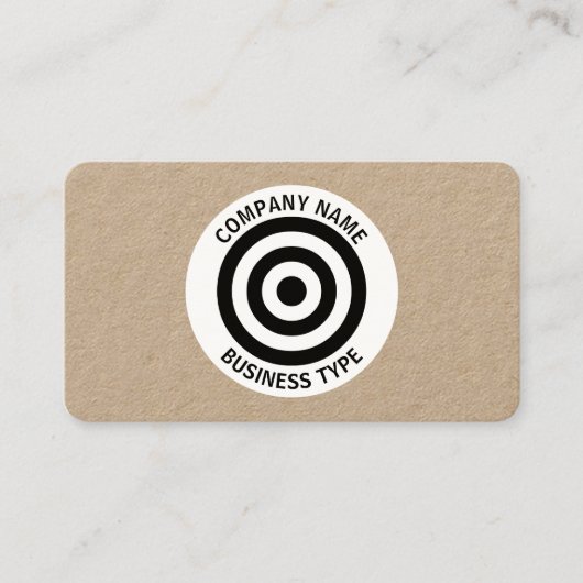 Konzentrierte Kreise - Kraft Visitenkarte (Vorderseite)