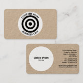 Konzentrierte Kreise - Kraft Visitenkarte (Vorne/Hinten)