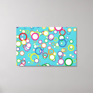 Konzentrierte Kreise überzogene Canvas Print Leinwanddruck