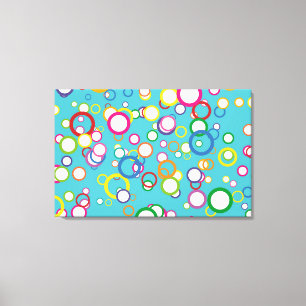 Konzentrierte Kreise überzogene Canvas Print Leinwanddruck