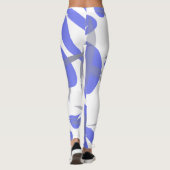 Konzentrierte Pastel Violet Lila Abstrakte Kunst L Leggings (Rückseite)