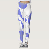 Konzentrierte Pastel Violet Lila Abstrakte Kunst L Leggings (Vorderseite)