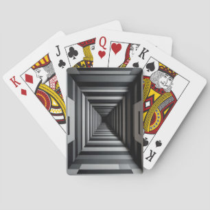 Konzentrierte Quadrate der optischen Illusionskart Spielkarten