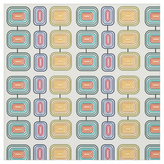 Konzentrierte Rechtecke Stoff (Muster)