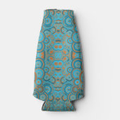 Konzentrierter kreisförmiger Rost-Türkis Flaschenkühler (Vorderseite)