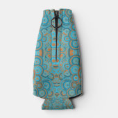 Konzentrierter kreisförmiger Rost-Türkis Flaschenkühler (Rückseite)