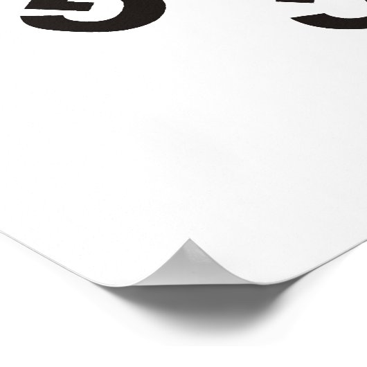 Konzentrierter Text #2 Poster (Ecke)