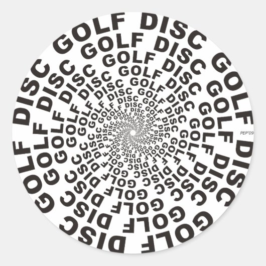 Konzentrierter Text #2 Runder Aufkleber (Vorderseite)