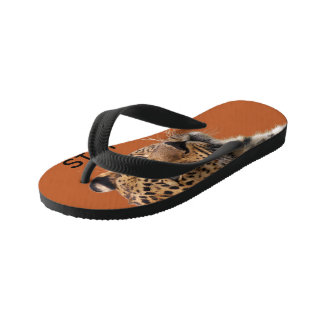 Konzentrierter Tiger Motivations-Tasche Kinderbadesandalen