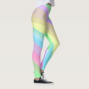 Konzentriertes, gelbes, blaues, Abstraktes Jugends Leggings