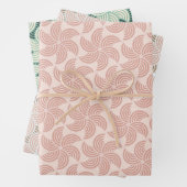 Konzentriertes Rundungsmuster der Erdtöne Geschenkpapier Set (Beispiel)