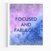 Konzentriertes und fabelhaftes individuelles Wasse Poster