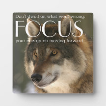 Konzentriertes Zitat zur "Wolf Image Encourement P