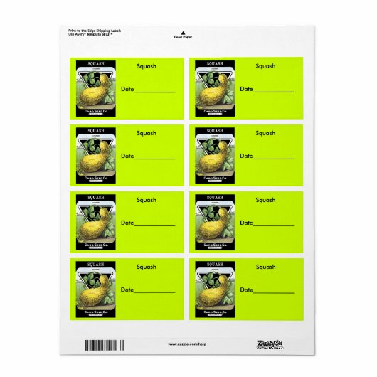 Konzentrierung/Einfrieren von Etiketten (Vorne)