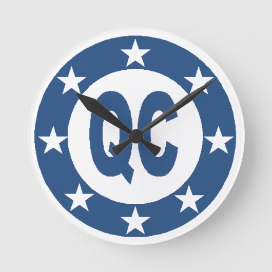 KONZENTRIERUNGSQUEBEC RUNDE WANDUHR (Vorderseite)