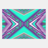 Konzentrisch Abstrakt Geschenkpapier Set (Vorderseite)