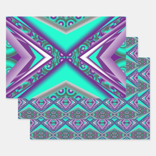 Konzentrisch Abstrakt Geschenkpapier Set (Set)