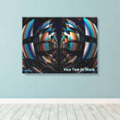 Konzentrische Hemisphären Leinwanddruck (Insitu (Holzboden))