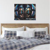 Konzentrische Hemisphären Leinwanddruck (Insitu (Schlafzimmer))