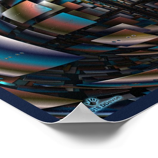 Konzentrische Hemisphären Poster (Ecke)