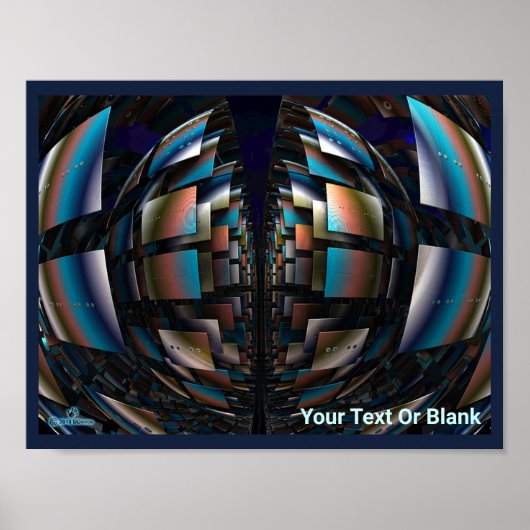 Konzentrische Hemisphären Poster (Vorne)