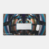 Konzentrische Hemisphären Schreibtischunterlage (Tastatur & Maus)