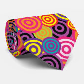 Konzentrische Kreise Grafische Design-Farbtöne Krawatte (Gerollt)